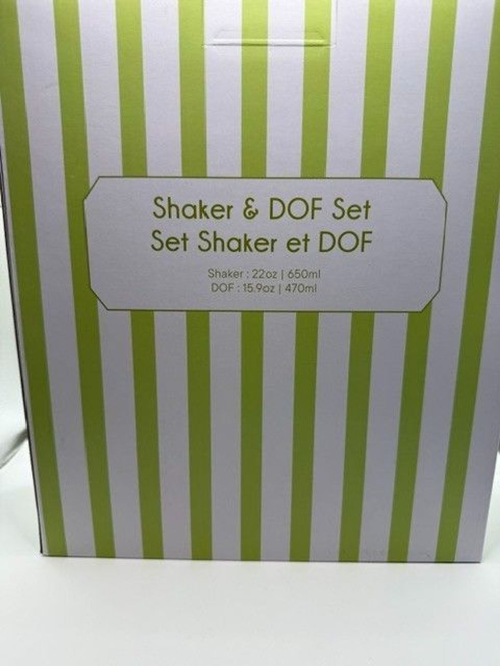 Thumbnail: Cocktail Shaker & DOF Glass Set Olive Martini Barware Gift Set NEW