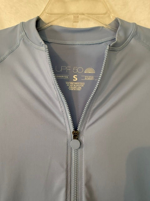 Thumbnail: NWT Women's UPF 50 Sun Protection Zip Jacket Size S Blue Stretch Lightweight