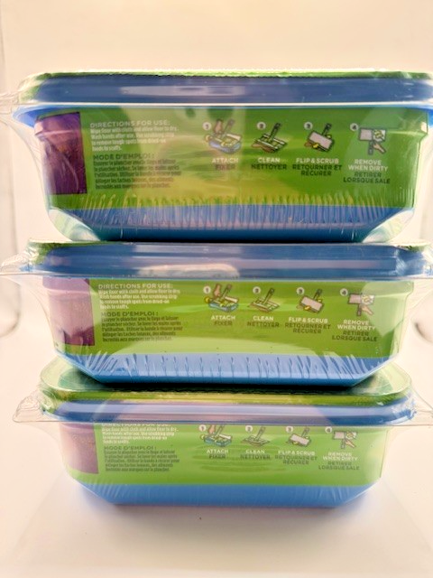 Thumbnail: Swiffer Wet Cloths Refills Febreze Lavender Mop Pads, Lot of 3/12 pks- 36 Total