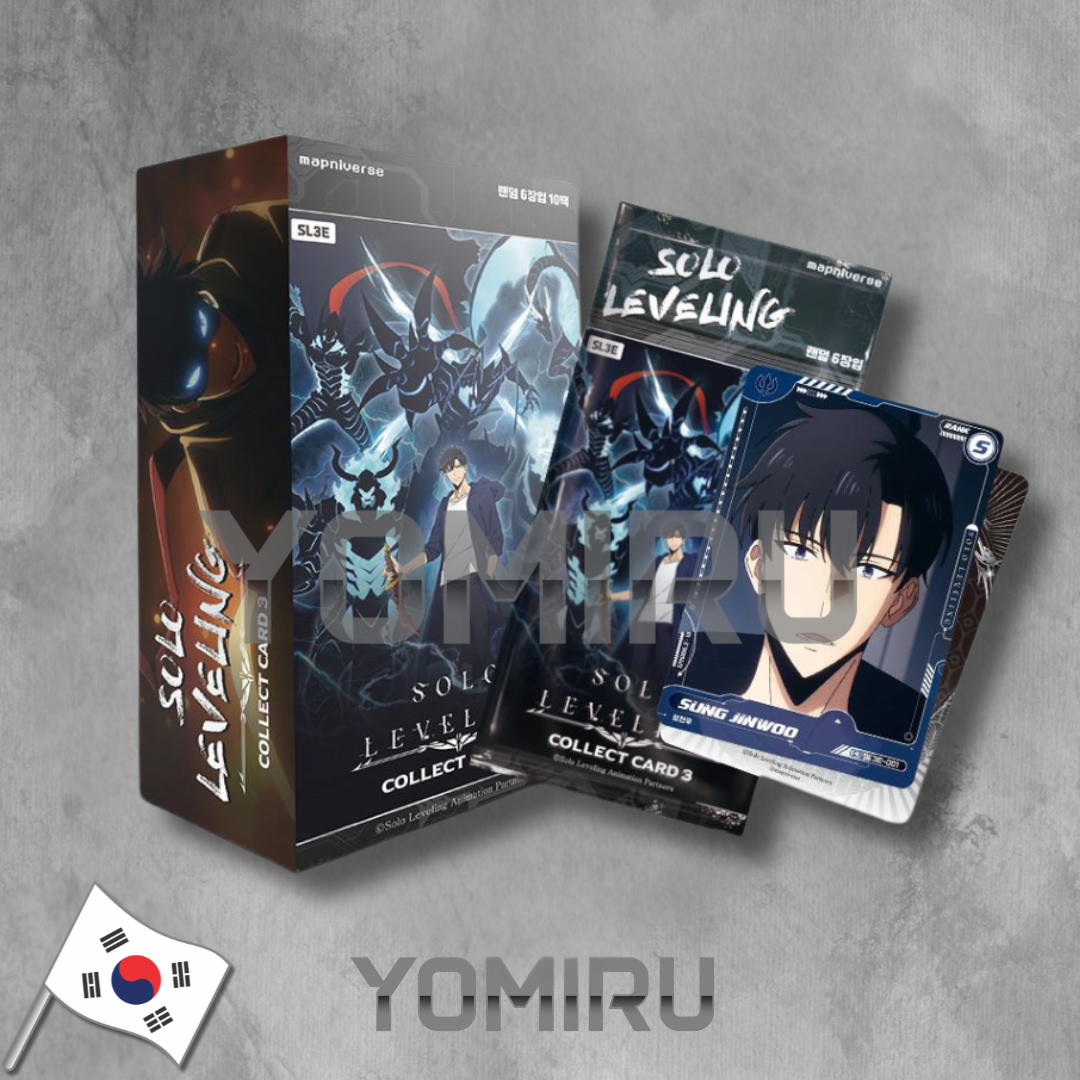 Solo Leveling Vol 3 Collector Cards Display Englisch Koreanisch mit 10 Boosterpacks