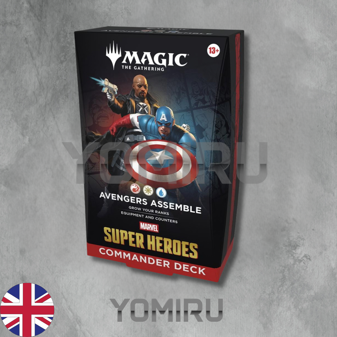 Magic The Gathering Marvel Super Heroes Avengers Assemble Commander Deck Englisch mit Captain America – 100 Karten