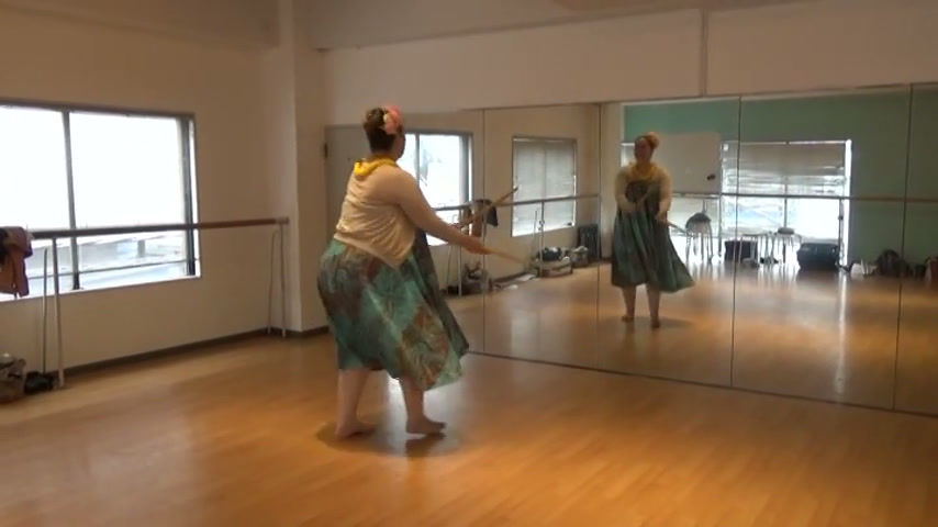 フラ振付動画 H015 Moku O Ka Rose プイリ使用