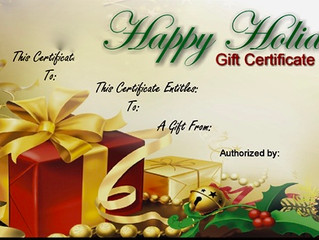 Healthy & Fit Gift Certificates