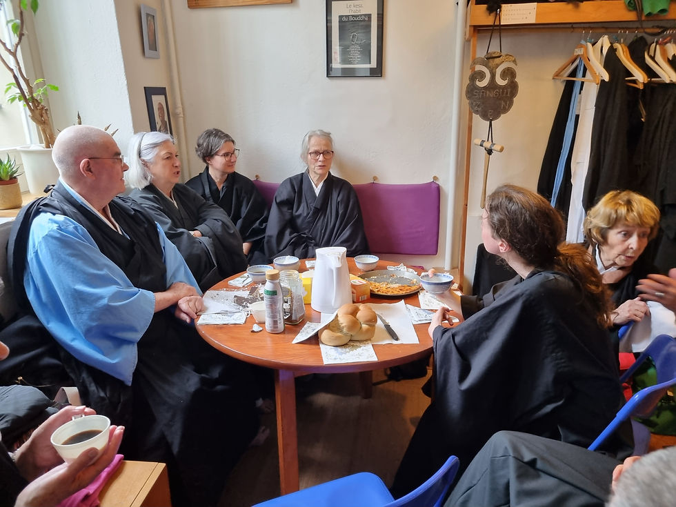 Pause café entre deux zazen