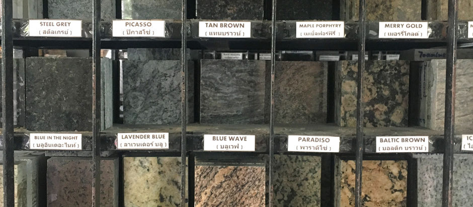The broad selection of granite