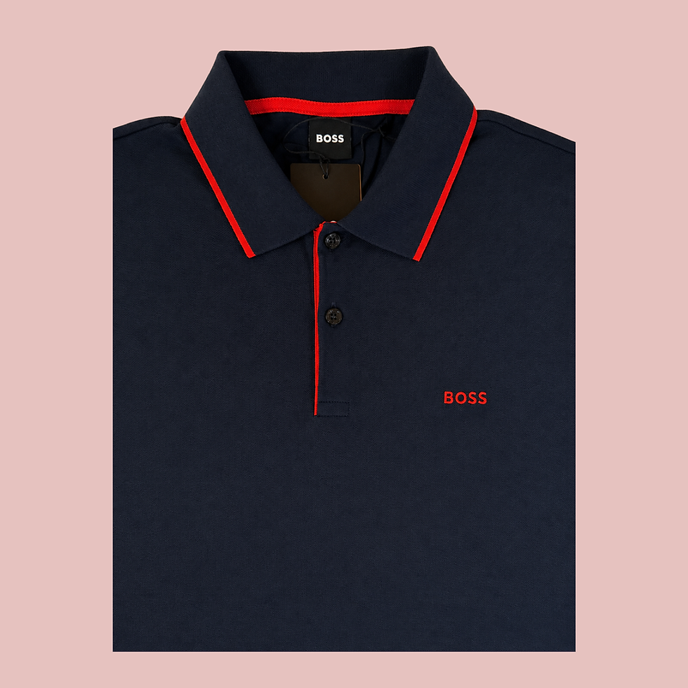 Thumbnail: Boss Iconic Polo with Red Detailing