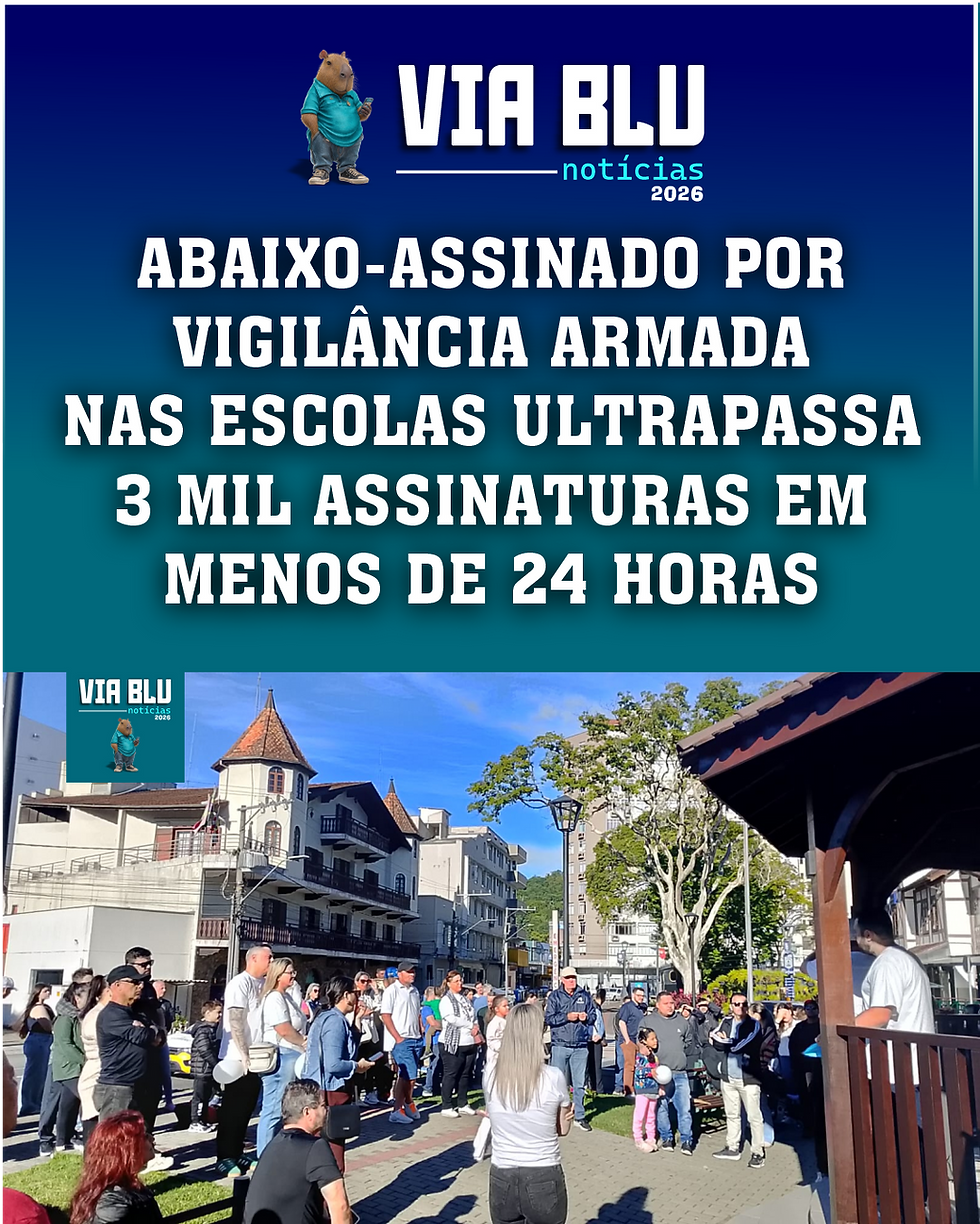 ABAIXO-ASSINADO POR VIGILÂNCIA ARMADA NAS ESCOLAS ULTRAPASSA 3 MIL ASSINATURAS EM MENOS DE 24 HORAS