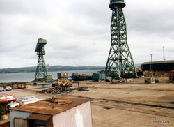 Kingston 1990 slipway and cranes