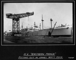MV Eastern Prince Fitting Out in James Watt Dock