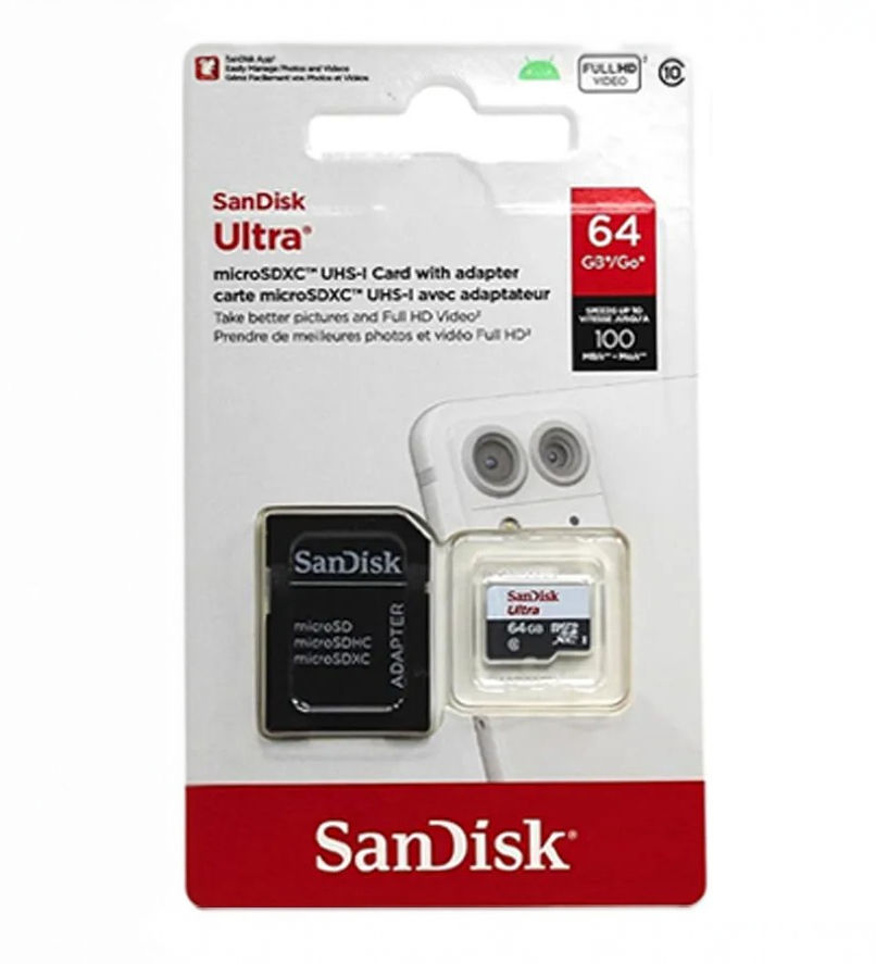 Cartão de Memória SanDisk Ultra 64 GB Classe 10