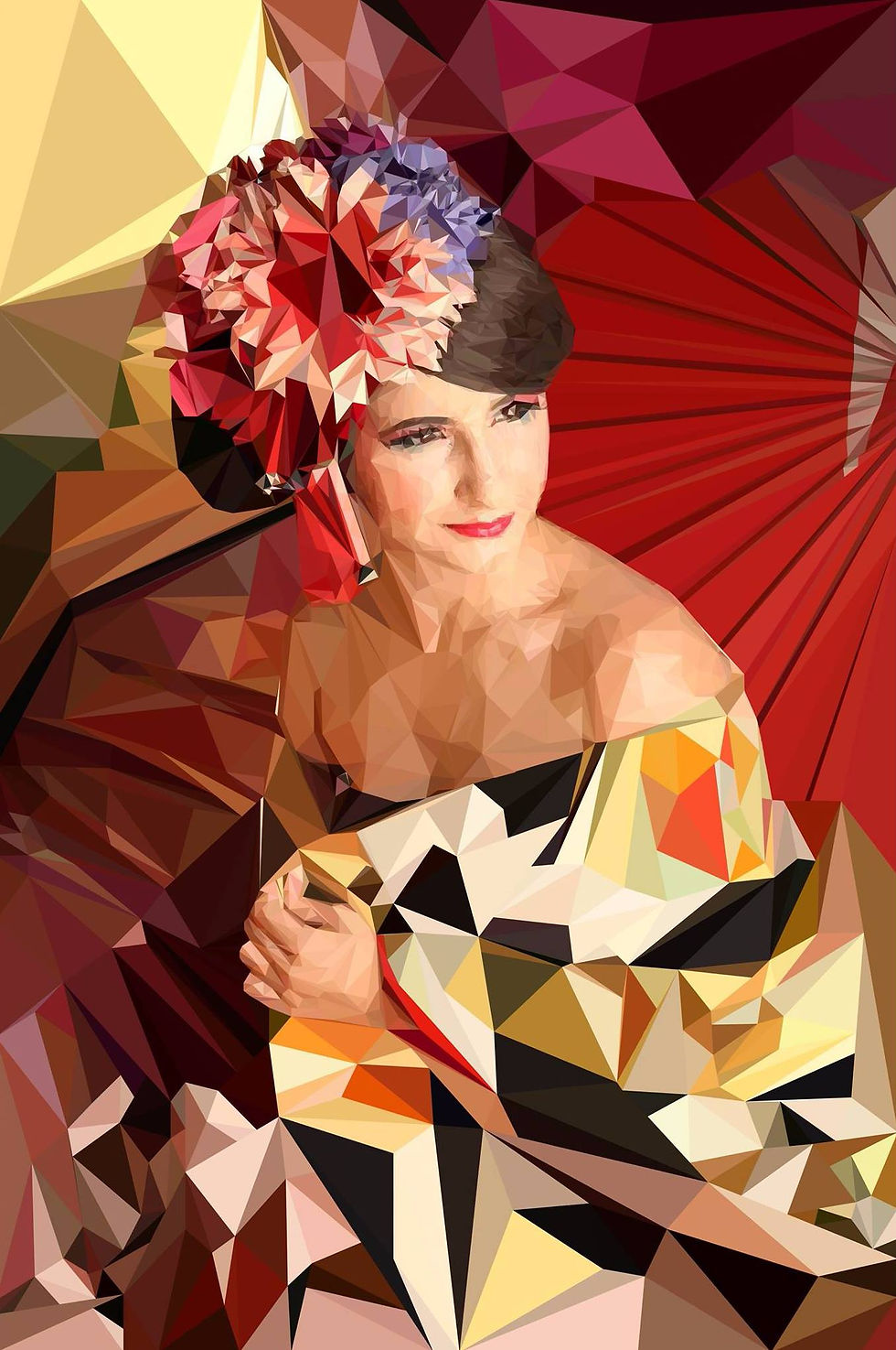 Polygon Art - LS - Model Carolina Dias