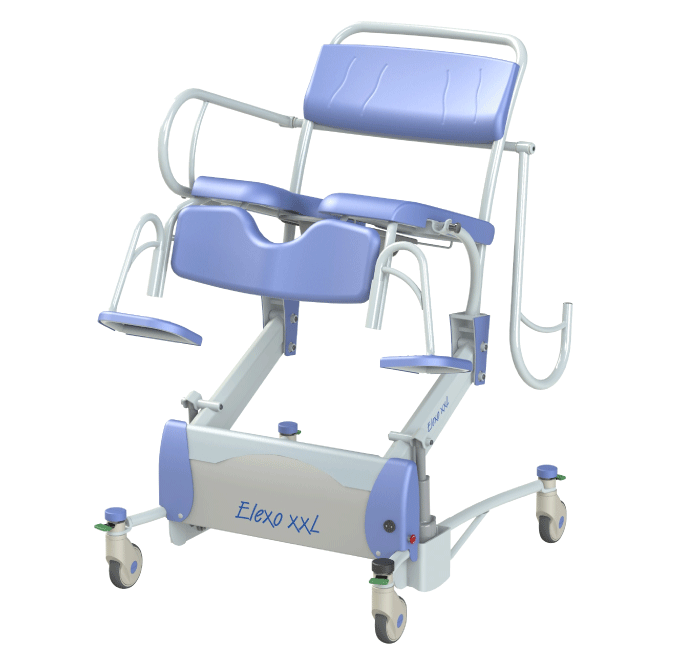 Chaise de douche Bariatrique ELEXO XXL - (support bassin et bassin inclus)
