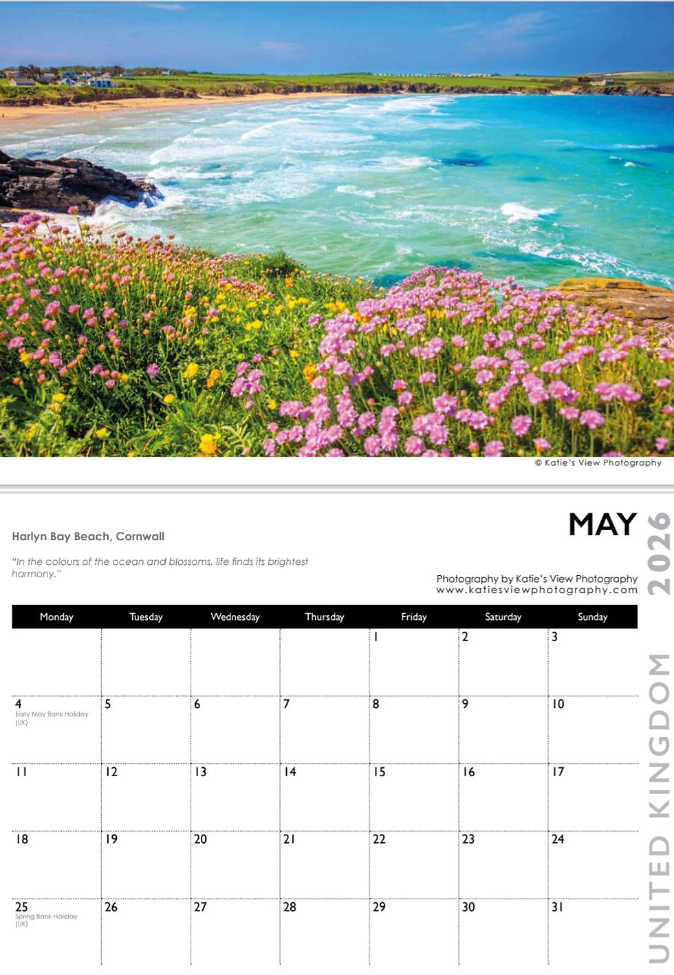 Thumbnail: UNITED KINGDOM CALENDAR 2026
