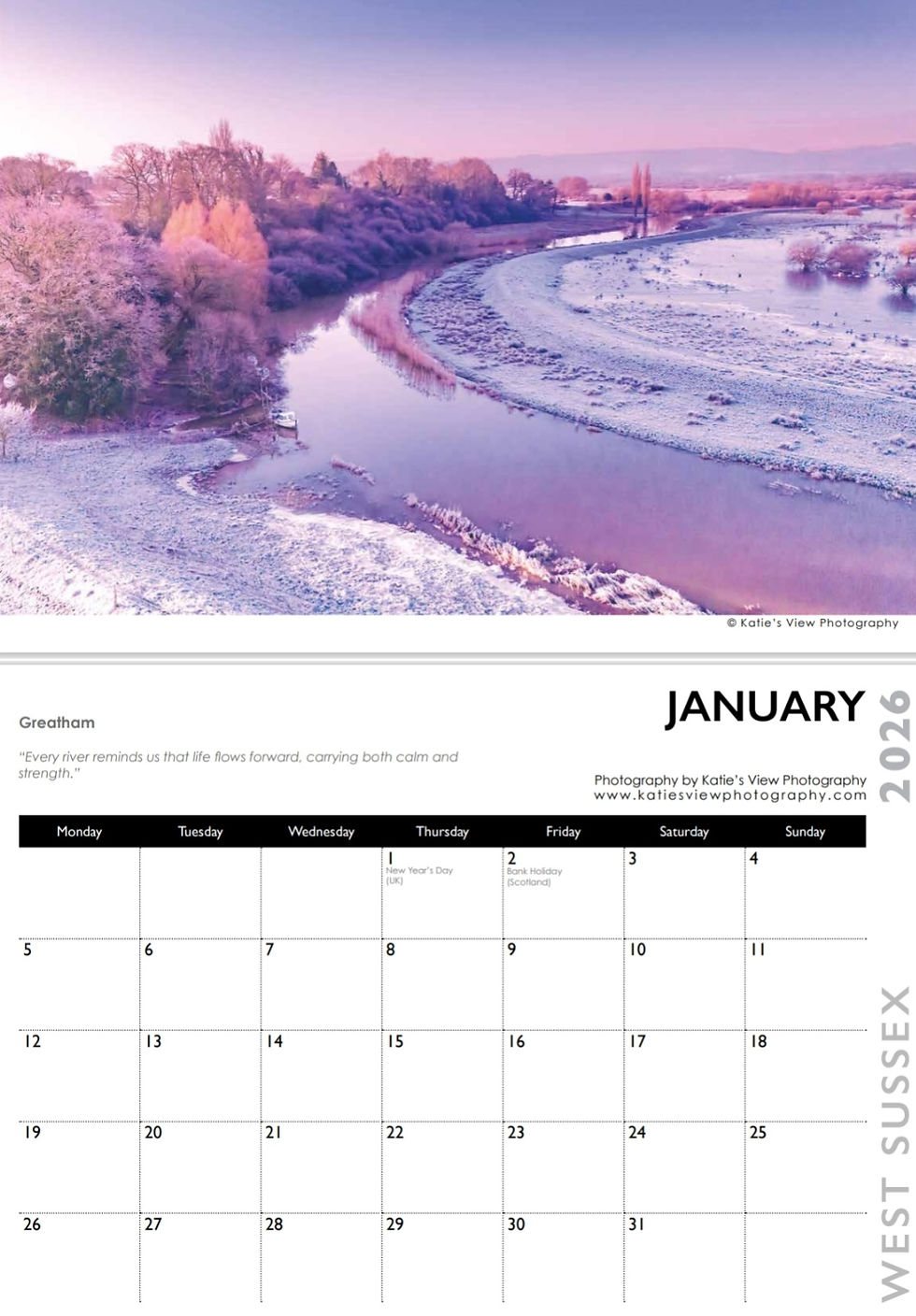 Thumbnail: WEST SUSSEX CALENDAR 2026