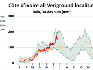 CRA: Weather in Cocoa Growing Areas Through 14 June 2025