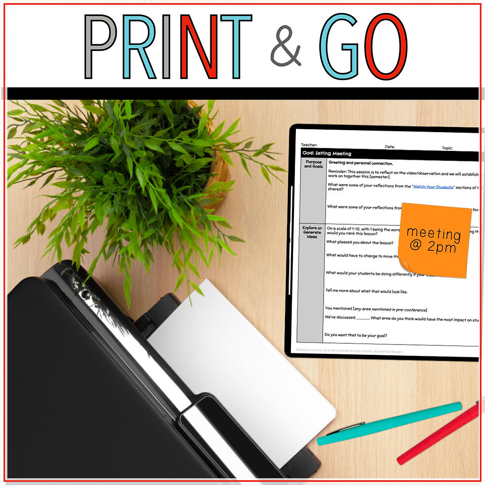 Thumbnail: Instructional Coaching Meeting Forms, Templates, & Examples Bundle