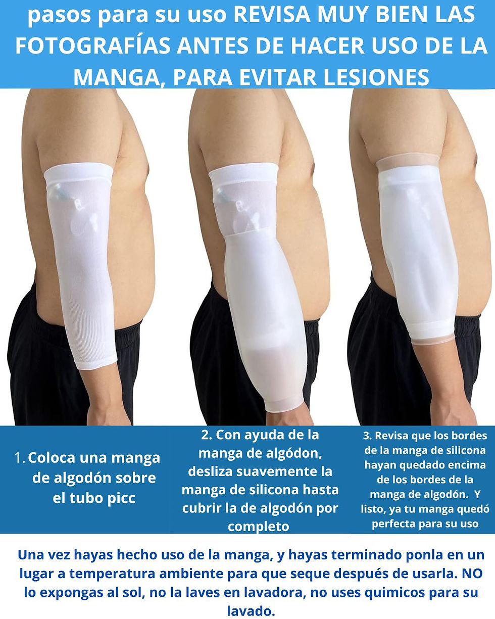 Miniatura: Funda de ducha protectora en silicona para catéter línea PICC