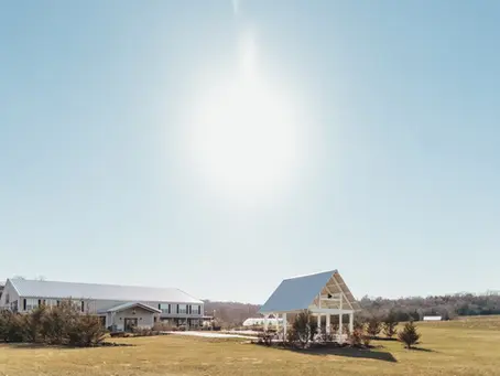 Barn wedding venue with gazebo