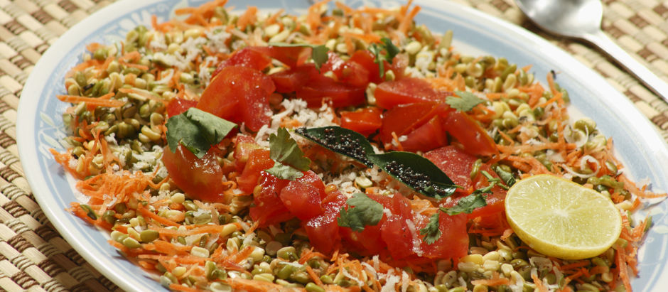Sprouted Moong Salad