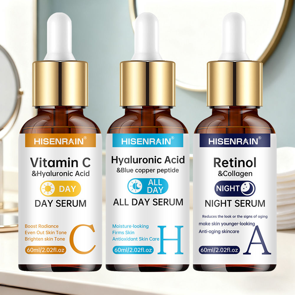 HISENRAIN Vitamina C + Retinol + Soro Ácido Hialurônico Duo | Combinação