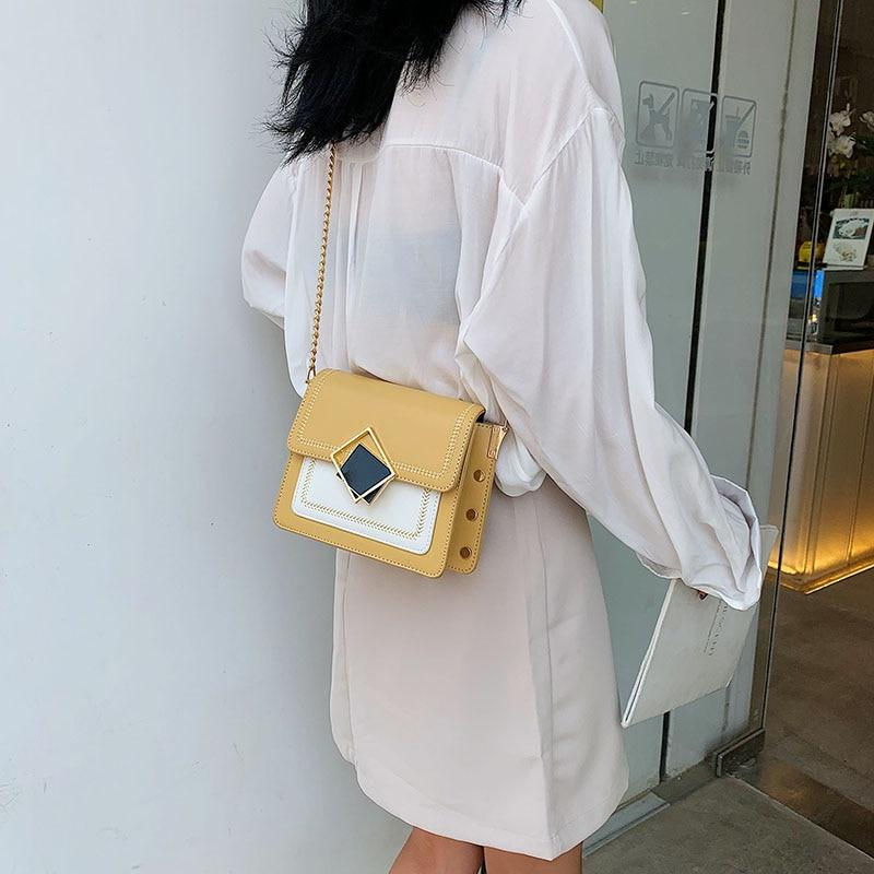 Thumbnail: Luxury Small Chain Crossbody Bag – Rivet Handbag for Women