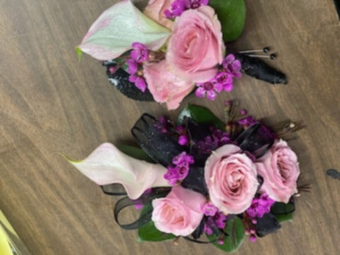 Pretty in Pink Corsage & Boutonnière