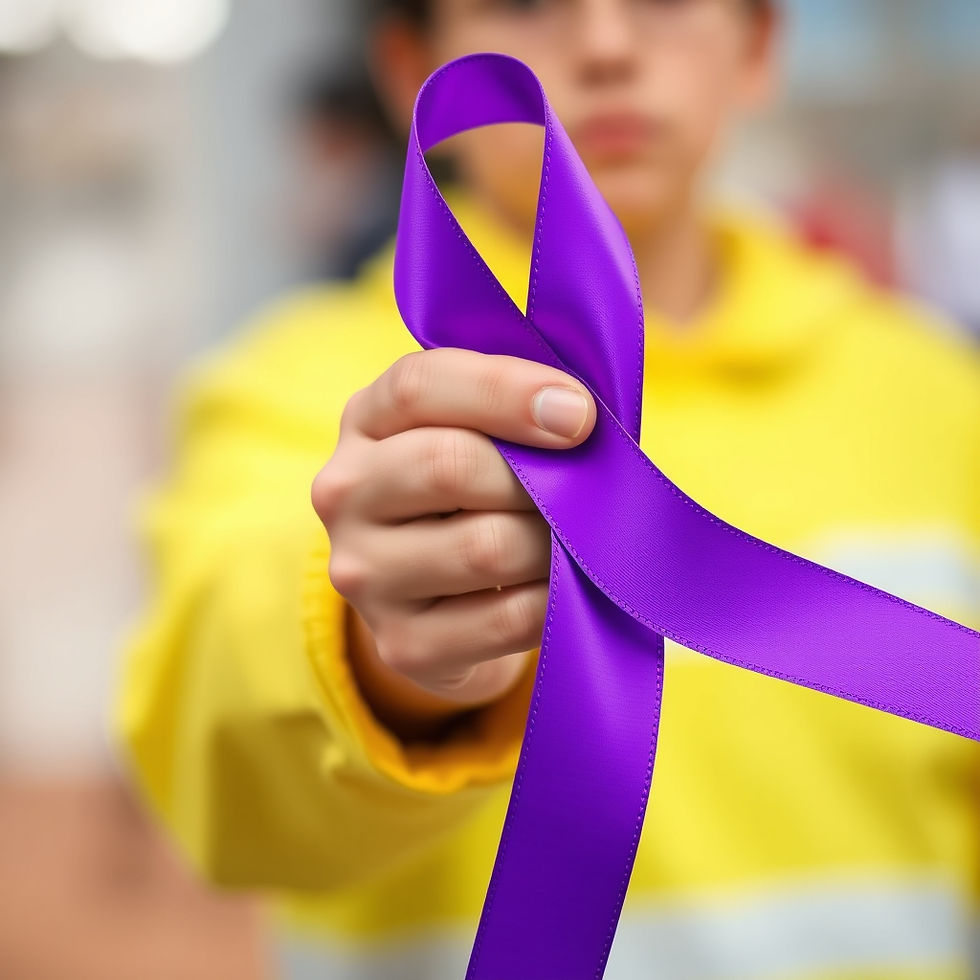 This month let’s all go “purple” to show our support.