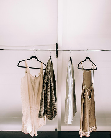 Clothes hanging on a thing singular rackpg