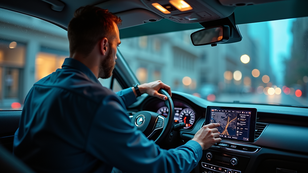 Vista laterale di un professionista che lavora con dashboard digitale