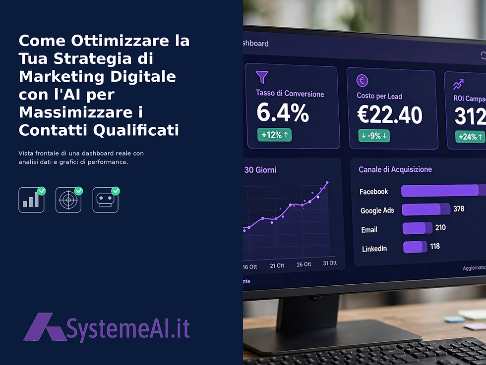 Come Ottimizzare la Tua Strategia di Marketing Digitale con l'AI per Massimizzare i Contatti Qualificati