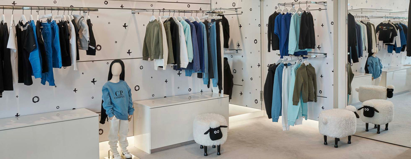 Retail wallpaper mural design and print.