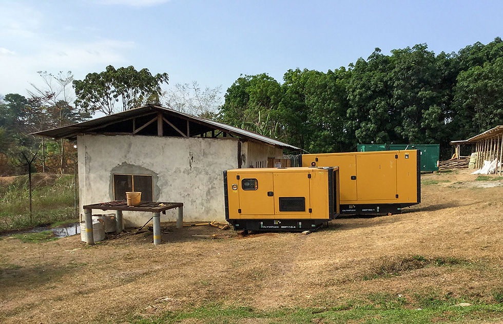 Diesel generator rural in village