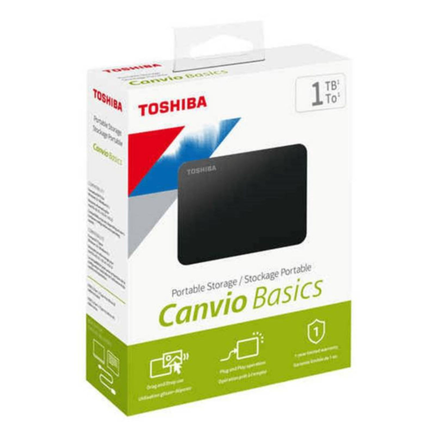 Toshiba Disco Canvio Basics 1TB (Negro)