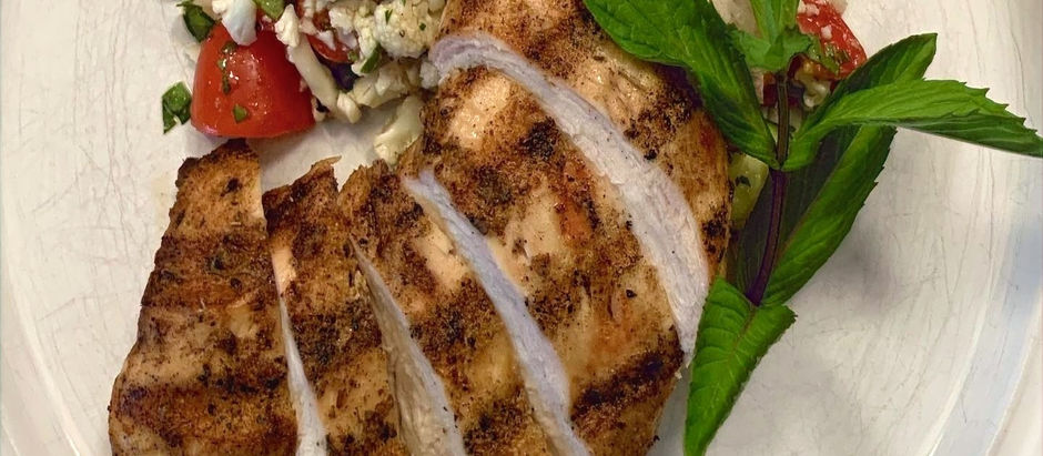 Indian Spiced Chicken Breast | Cauliflower Tabouli