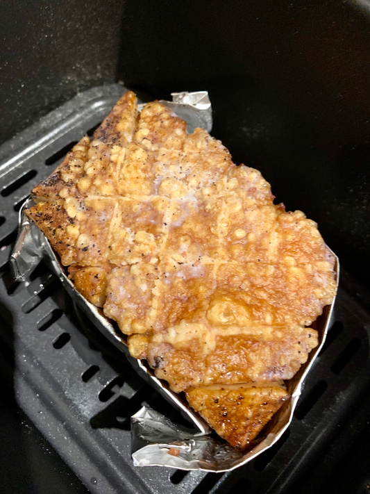 150 Proof Rum Air Fryer Pork Belly | Mimosa Marmalade