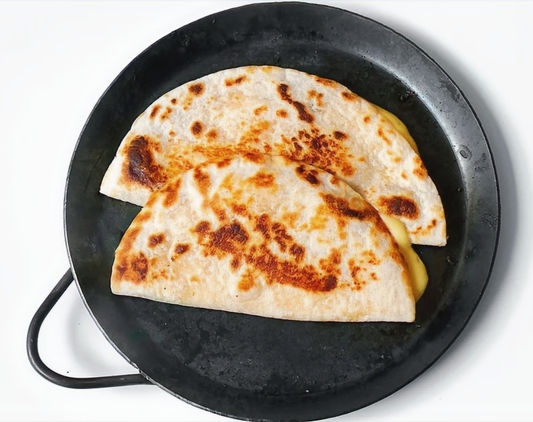 Pecan Proscuitto Apple Quesadillas with a Maple Mustard Aioli