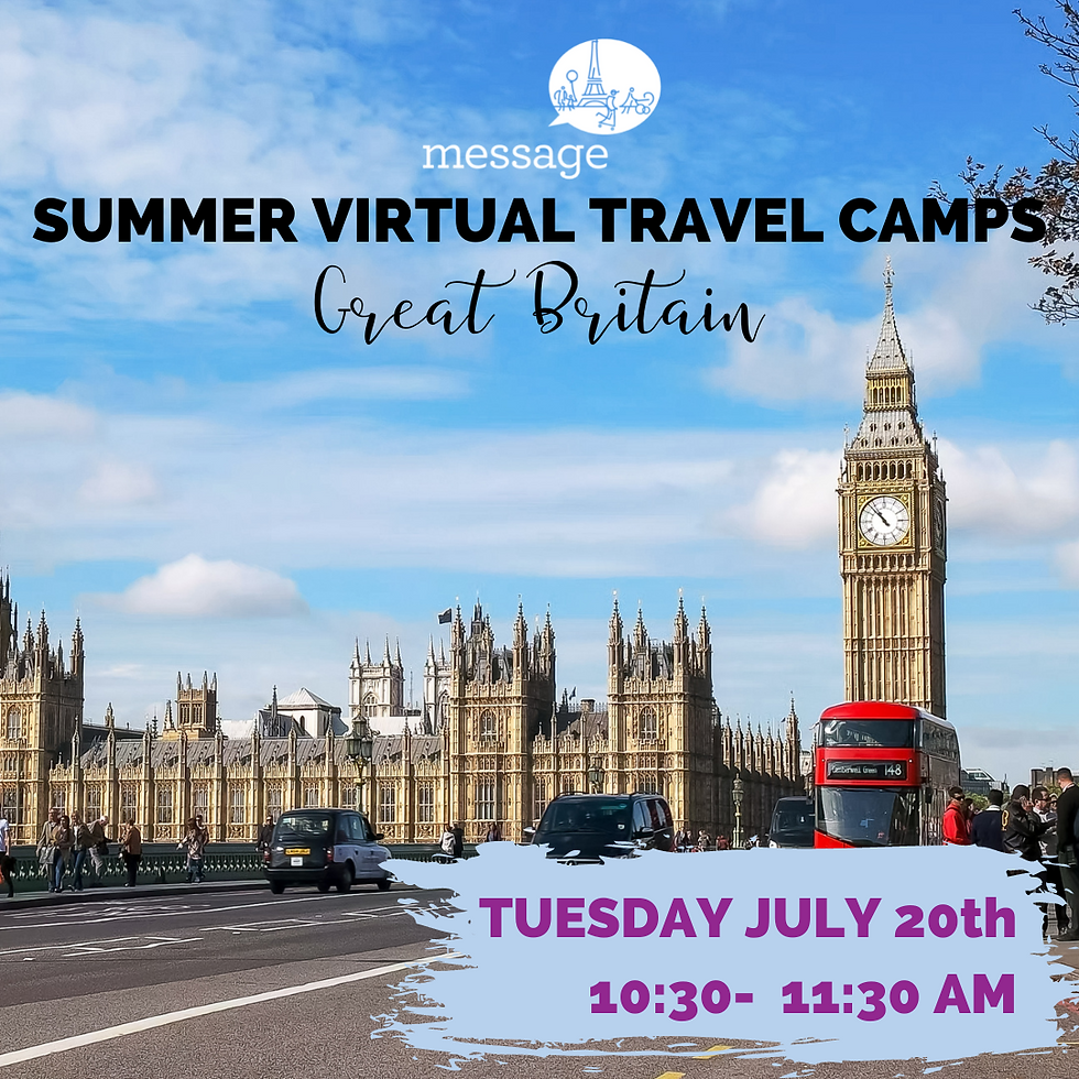 Summer Virtual Travel Camps : Great Britain
