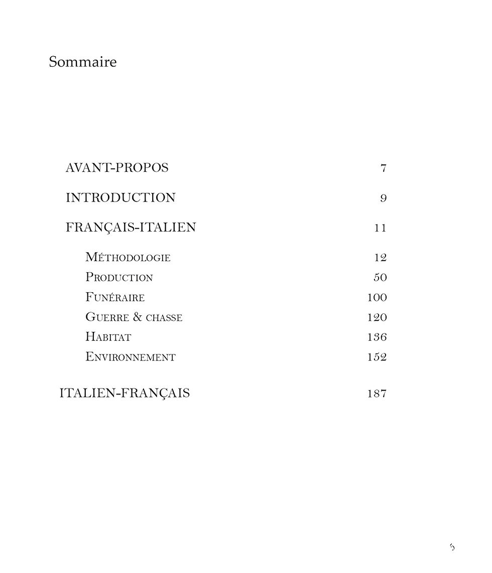 Miniature : Vocabulaire technique d'archéologie Fr/Ital. T.1