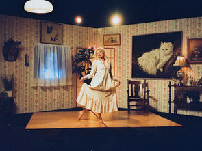 meg elsier releases a live theatrical video "spittake dress rehearsal"