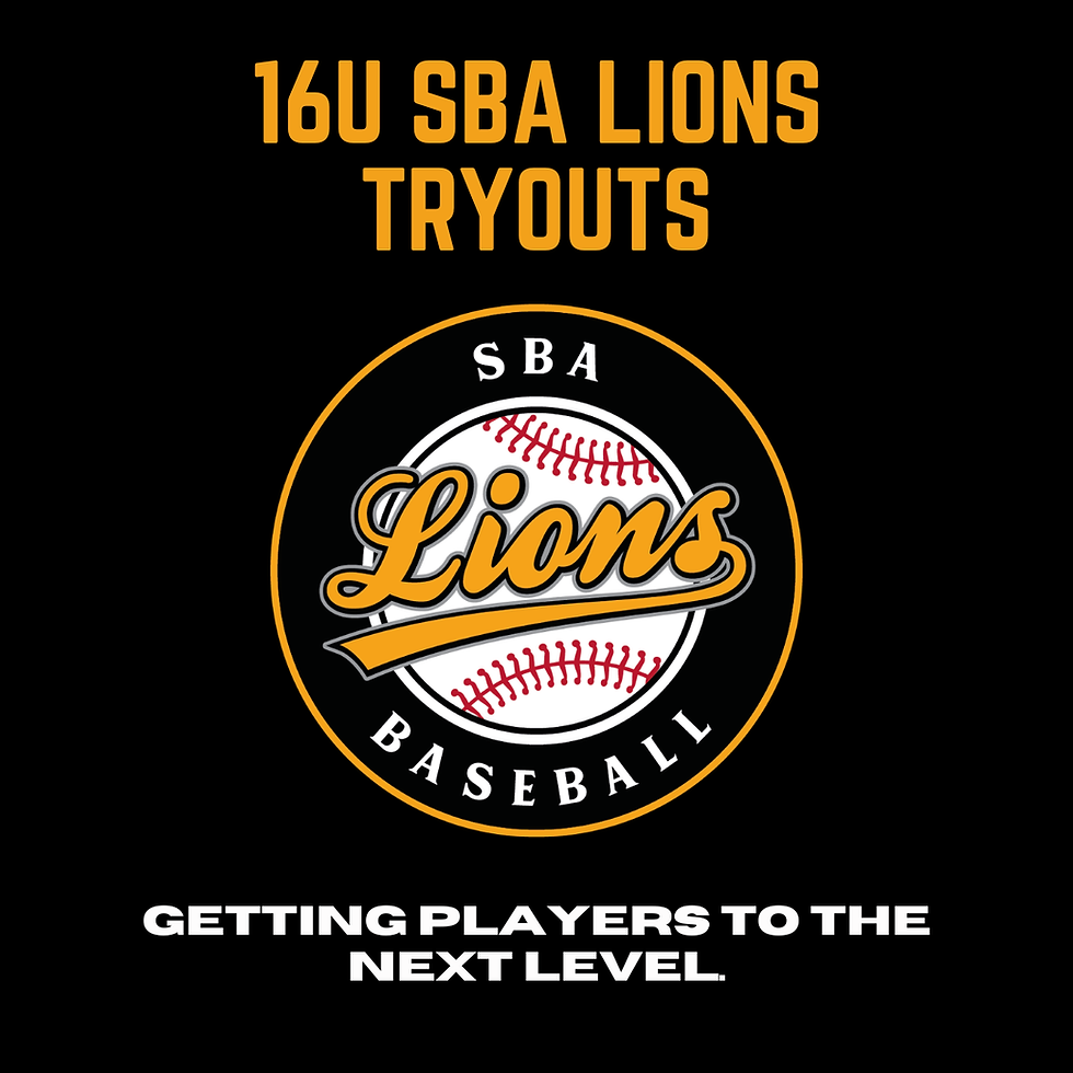 16U SBA Lions Tryouts