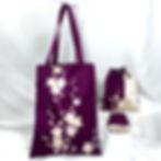 受注製作で作る着物リメイクの小物3点セット