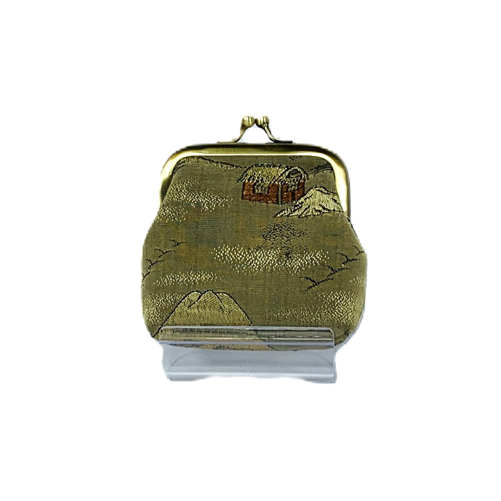 着物のしみ抜き専門店が作った着物リメイクのがま口小銭入れ