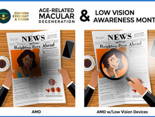February is National Age-Related Macular Degeneration AMD and Low Vision Awareness Month