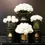 Thumbnail: COTE NOIRE - LUXURY CENTREPIECE - WHITE ROSE BUDS - GOLD