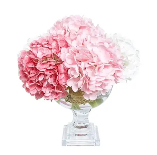 PROVENCE Hydrangea Bouquet - Medium Mixed Pinks & Gold