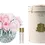 Thumbnail: COTE NOIRE - MIXED PINK ROSES - CRYSTAL BOWL