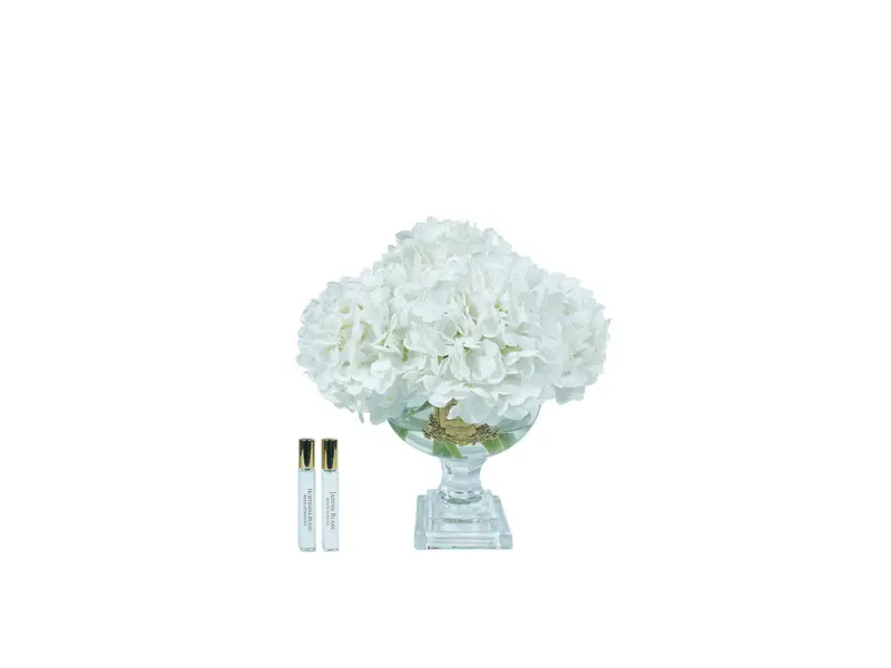 PROVENCE Hydrangea Bouquet - Medium White & Gold