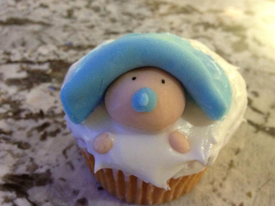 Baby Boy Cupcake