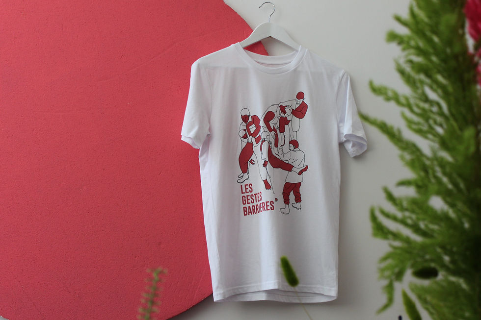 GESTES BARRIERES - T-SHIRT UNISEXE