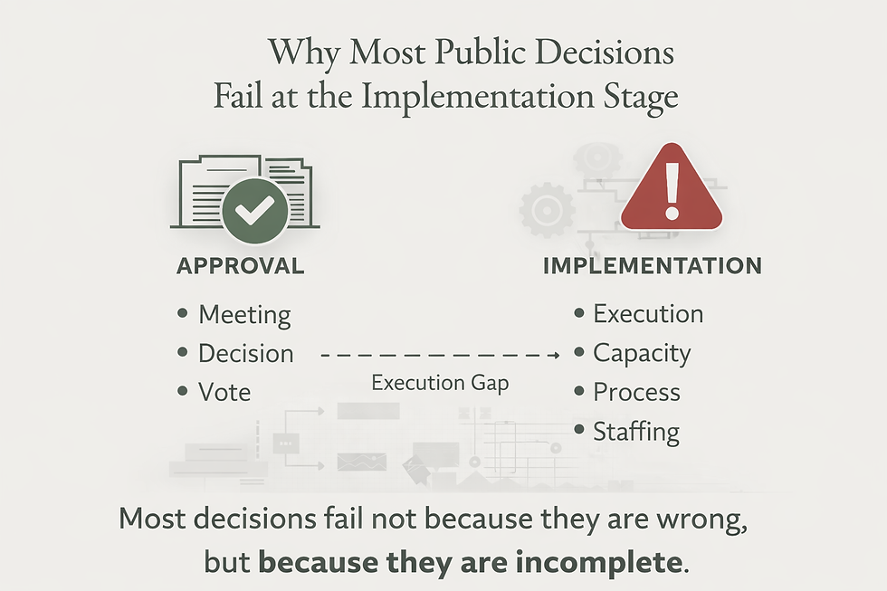 Why Most Public Decisions Fail at the